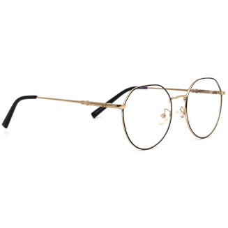 Hexagonal Dual Color Frame Eyeglasses