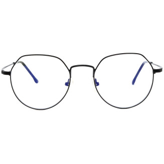 Hexagonal Black Color Frame Eyeglasses