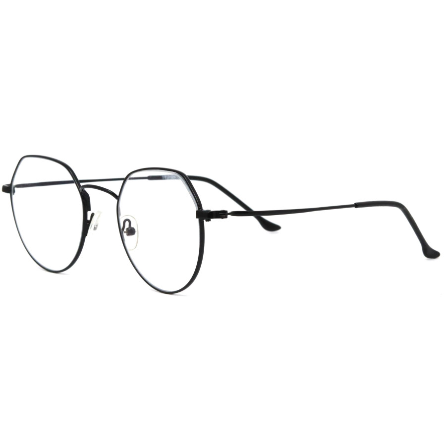 Hexagonal Black Color Frame Eyeglasses