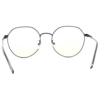 Hexagonal Gunmetal Color Frame Eyeglasses