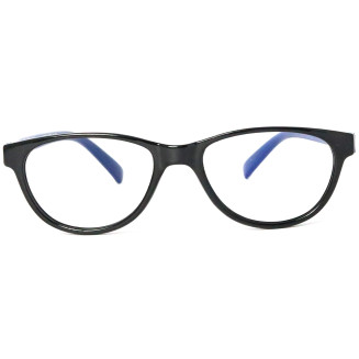 Women Cat Eye Dual Color Frame Eyeglasses