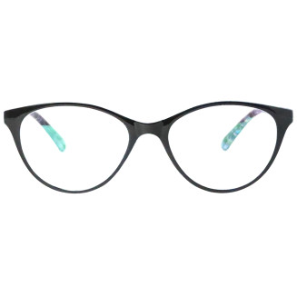 Women Cat Eye Dual Color Frame Eyeglasses