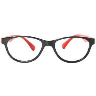 Women Cat Eye Dual Color Frame Eyeglasses