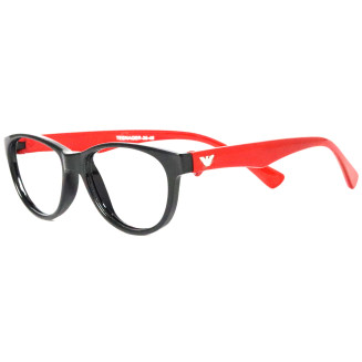 Women Cat Eye Dual Color Frame Eyeglasses