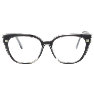 Women Cat Eye Dual Color Frame Eyeglasses