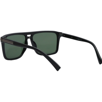 Wayfarer Green Glass Black Frame Sunglasses