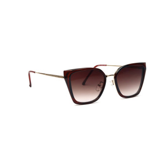 Gorgeous Women's Brown Glass Golden Frame Sunglasses